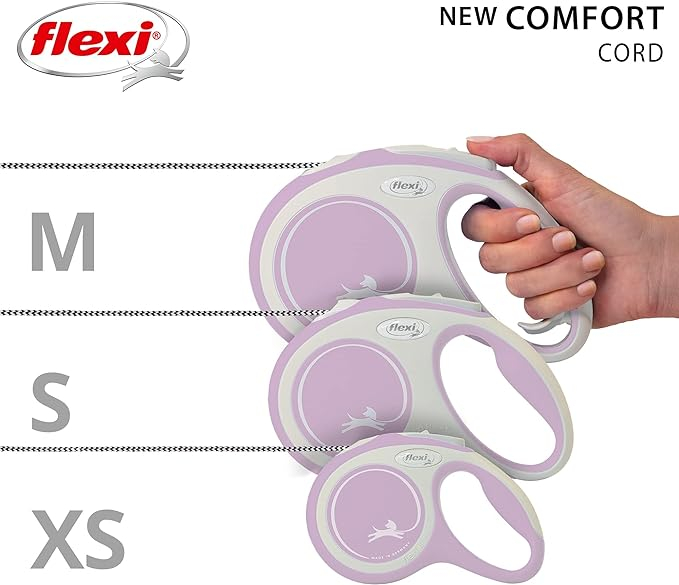 Flexi New Comfort, XS cord, lesa retractabila, roz [6]