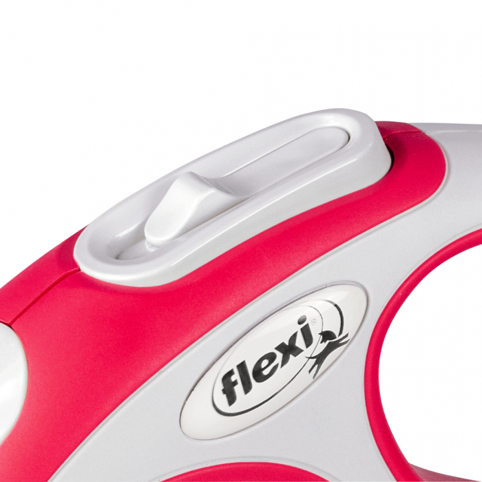 Flexi New Comfort, XS Band, lesa retractabila, rosie, 3m [3]