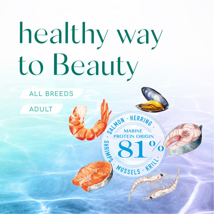 Optimeal Beauty Podium Hrana uscata fara cereale pentru caini - cu fructe de mare, 1,5kg [3]