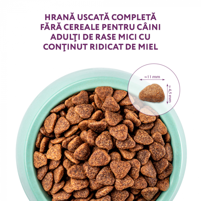 Optimeal Grain Free Hrana uscata caini de talie mica - continut ridicat de miel, 4kg [2]