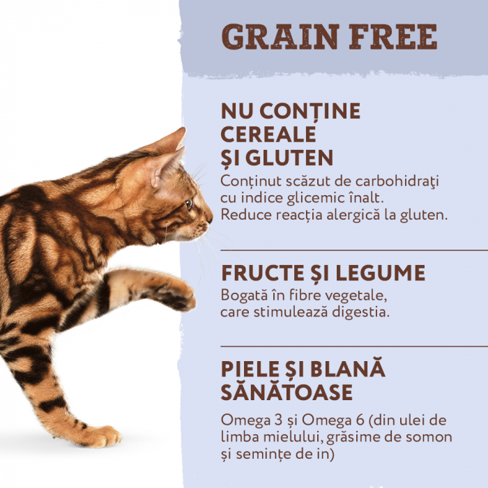 Optimeal Grain Free Hrana uscata pisici adulte - rata si legume, 300g [4]