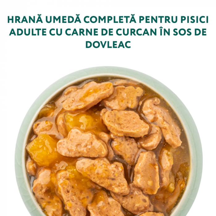 Optimeal Hrana umeda pisici adulte - Curcan in sos de dovleac, set 12*0,085kg [2]