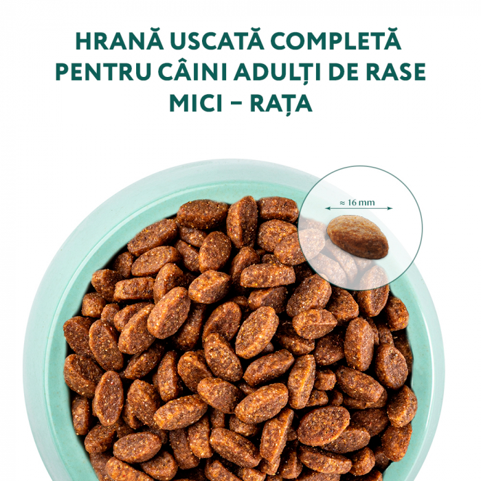 Optimeal, Hrana uscata caini de talie mica, Rata, 1.5kg [2]