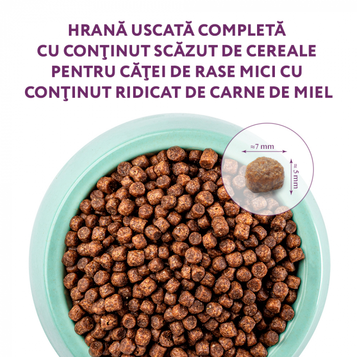 Optimeal Hrana uscata catei talie mica - cu Miel, 1,5kg [2]