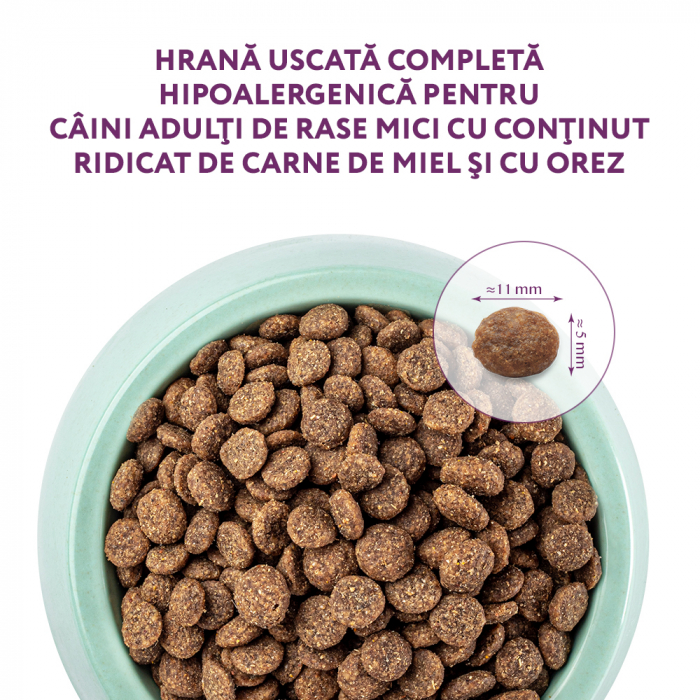 Optimeal Hrana uscata hipoalergenica caini de talie mica - Miel si orez, 1,5kg [2]