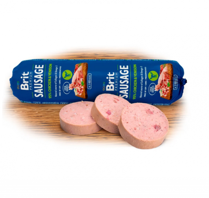 Salam pentru caini, pui, Brit Premium, 800g [2]