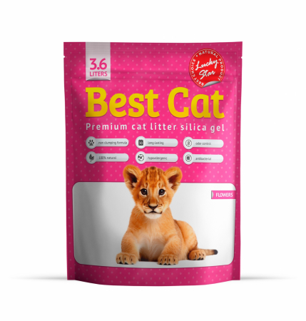 Asternut igienic - Besta Cat, Silicat cu aroma florala, 3.6l