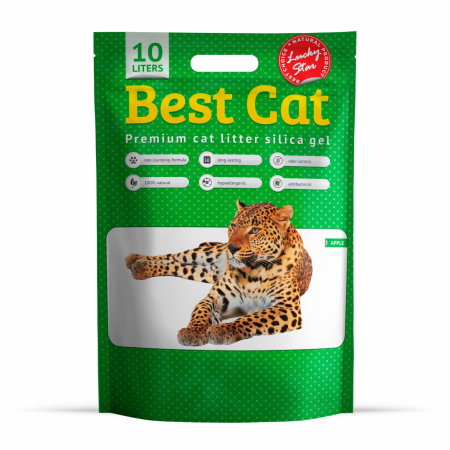 Asternut igienic - Best Cat, asternut igienic pentru litiera cu aroma de mar verde 10l