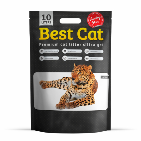 Asternut igienic - Best Cat Silicat Classic- Asternut igienic pisici, fara aroma, 10l