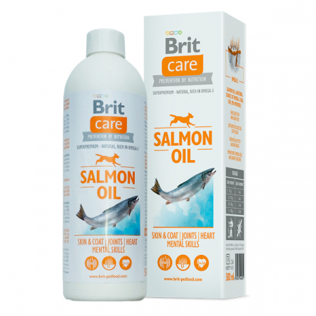 Suplimente - Ulei de somon pentru caini, 500 ml, Brit Care