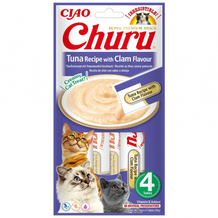 Recompense - Churu -recompense cremoase cu ton si aroma de scoici