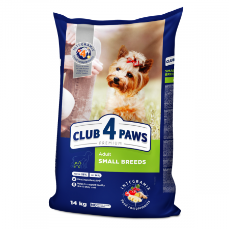 Produse pentru caini - Hrana completa pentru caini de talie mica, 14kg, CLUB4PAWS