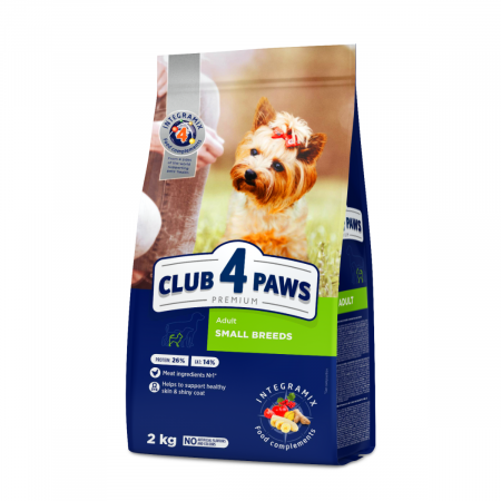 Produse pentru caini - Hrana completa pentru caini de talie mica, 2kg, CLUB4PAWS