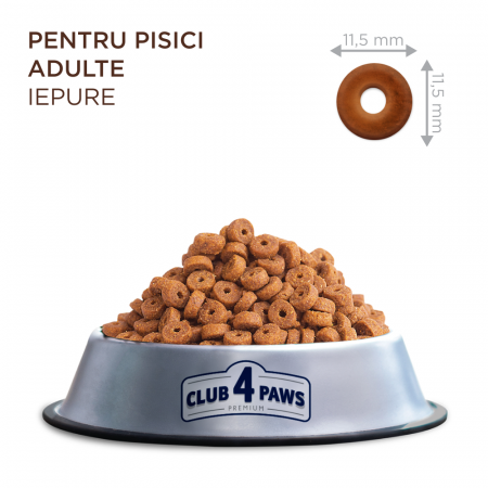 Club 4 Paws, Hrana uscata pisici adulte - cu Iepure, 14kg [1]