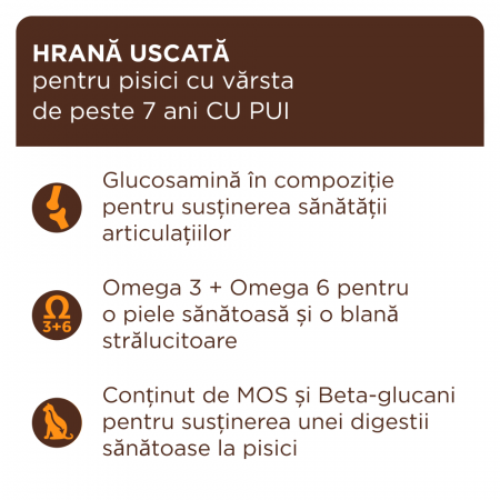 Club 4 Paws, Hrana uscata pisici adulte senior - cu Pui, 14kg [1]