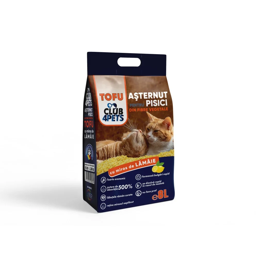 Asternut igienic - Asternut pentru litiera hipoalergenic, Tofu