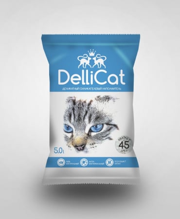 Dellicat Silicat - Asternut igienic pentru pisici, 5l [3]