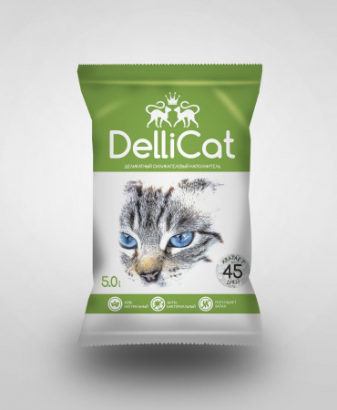 Dellicat Silicat - Asternut igienic pentru pisici, 5l [1]