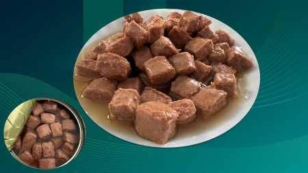 10 Conserve cu hrana umeda pentru pisici sterilizate, cu pui, Dr. Trend [1]