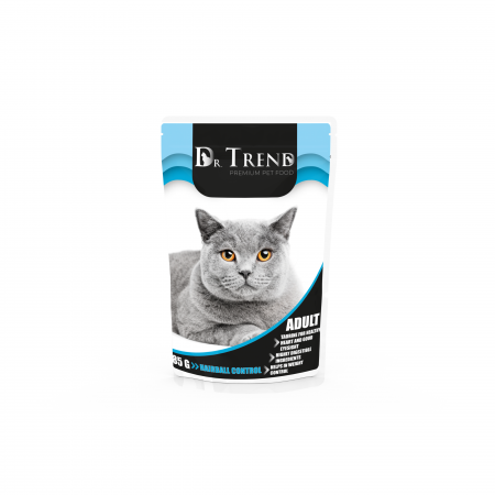 Hrana umeda - Hrana umeda Hairball Control pentru pisici, Dr. Trend