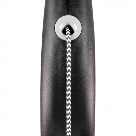 Lesa retractabila cu snur de 5m, gri, Flexi Black Design [1]