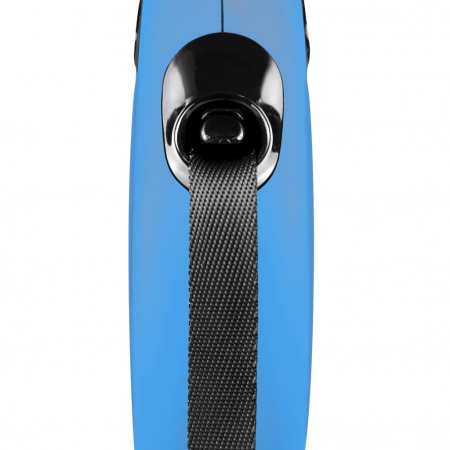 Lesa retractabila cu banda de 3m, albastra, XS, Flexi New Classic [1]