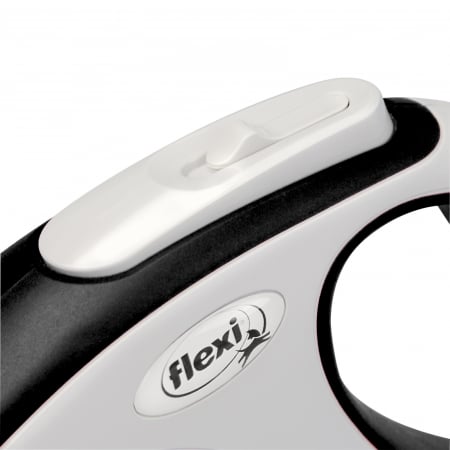 Flexi New Comfort, L Tape, lesa retractabila, negru, 8m [2]