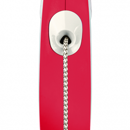 Flexi New Comfort, M Cord, lesa retractabila, rosie, 5m [2]