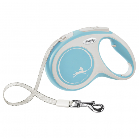 Produse pentru caini - Flexi New Comfort, M Band, lesa retractabila, turcoaz, 5m