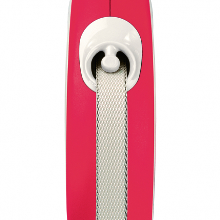 Flexi New Comfort, M Band, lesa retractabila, rosie, 5m [1]