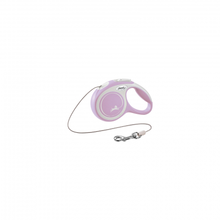 Produse pentru caini - Flexi New Comfort, XS cord, lesa retractabila, roz