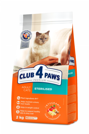 Club 4 Paws Hrana uscata pisici sterilizate, 2kg