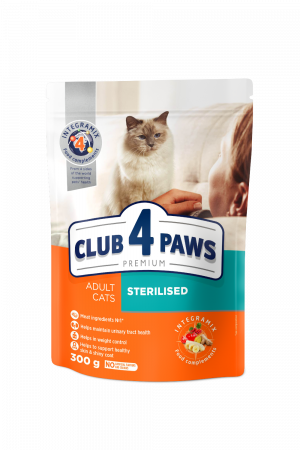 Club 4 Paws Hrana uscata pisici sterilizate, 300g