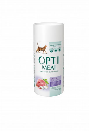 Hrana uscata - Optimeal Hairball Control Hrana uscata pisici adulte - cu Rata, 650g