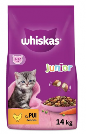 Produse pentru pisici - Whiskas Junior, hrana uscata pentru pisoi cu pui