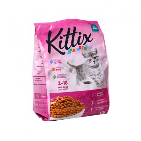 Produse pentru pisici - Kittix, Hrana uscata pentru pisoi cu pui