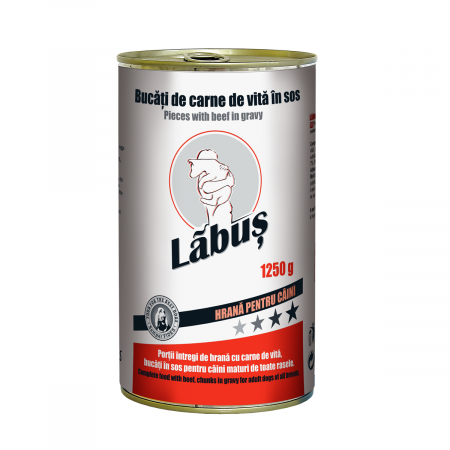 Hrana umeda - Labus, Conserva hrana umeda, caini, vita, 1250g