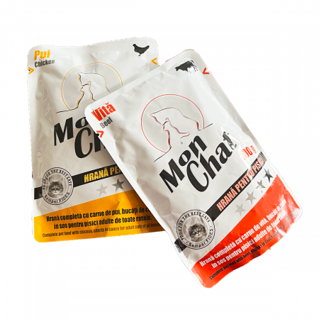 Produse pentru pisici - Mon Chat, Hrana umeda pisoi, 24x100g