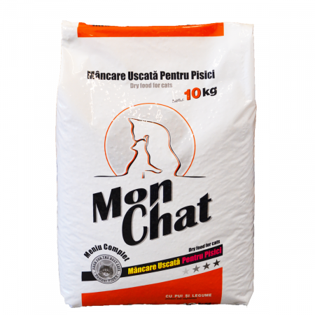 Produse pentru pisici - Mon Chat, Hrana uscata, pisici, pui, 10kg