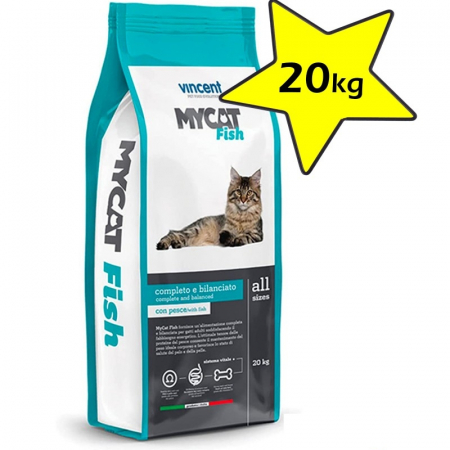 Produse pentru pisici - MyCat, Hrana uscata pentru pisici, cu peste, 20kg
