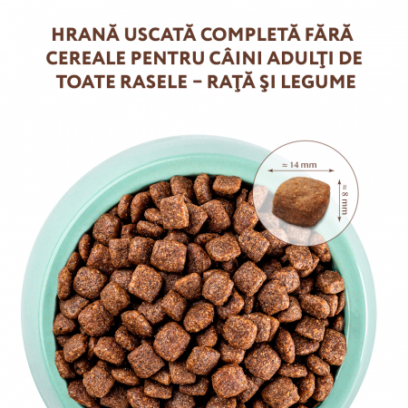 Optimeal Grain Free Hrana uscata caini de toate rasele - Rata si legume, 1,5 kg [1]