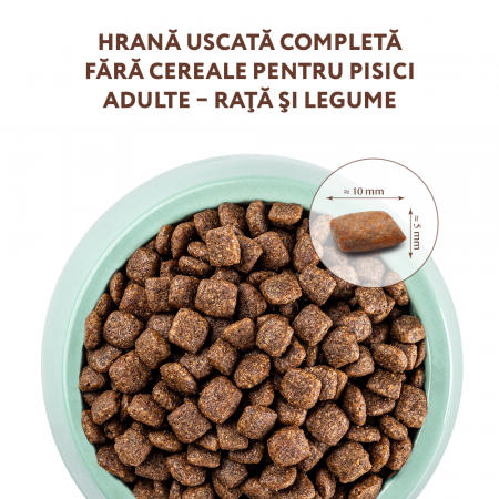 Optimeal Grain Free Hrana uscata pisici adulte - rata si legume, 300g [1]