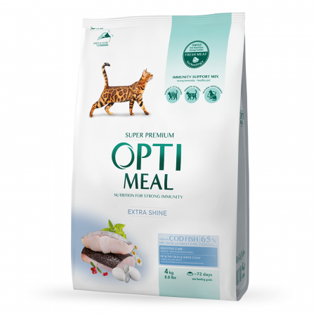 Produse pentru pisici - Optimeal, Hrana uscata pisici adulte, Cod, 4kg