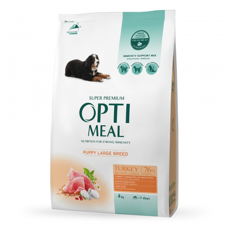 Hrana uscata - Optimeal Hrana uscata catei talie mare - Curcan, 4kg
