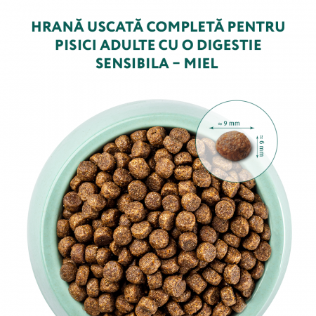 Optimeal, Sensitive, Hrana uscata pisici adulte cu digestie sensibila, Miel, 10kg [1]