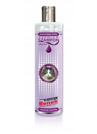 Produse pentru pisici - Sampon pentru pisici cu blana lunga sau scurta, Super Benek