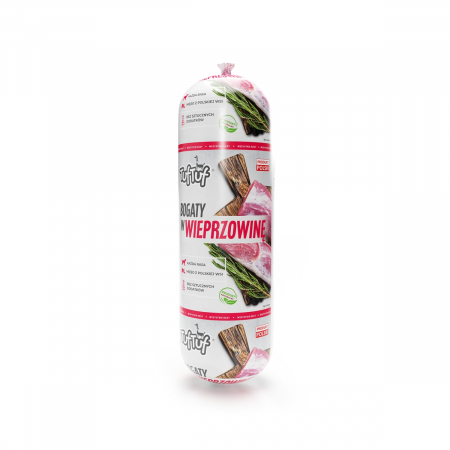 Hrana umeda - Tuf Tuf, Salam pentru caini, cu porc, 900 g