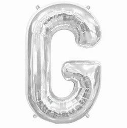 Balon din folie argintie, Litera, 36 cm, 14'' [1]