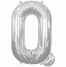 Balon din folie argintie, Litera, 36 cm, 14'' [1]