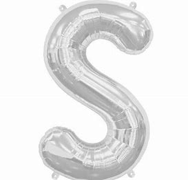 Balon din folie argintie, Litera, 36 cm, 14'' [1]